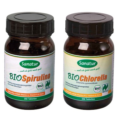 Spirulina & Chlorella Mikroalgen